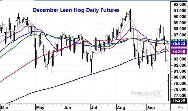 Today In Lean Hogs 09-27-2022 - Total Farm Marketing By Stewart-Peterson